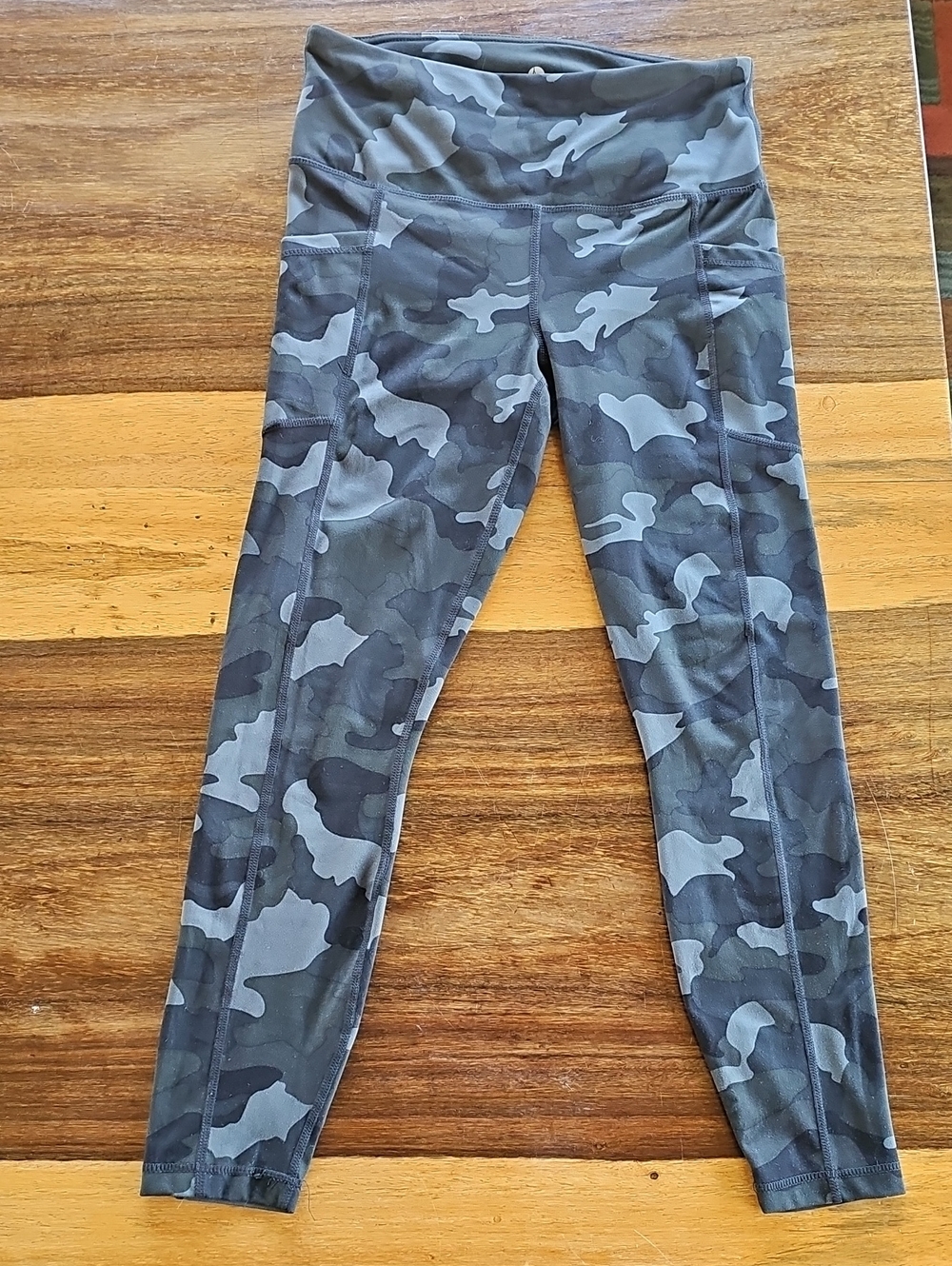 90 Degree by Reflex High-Waist Camo Leggings with Side Pockets